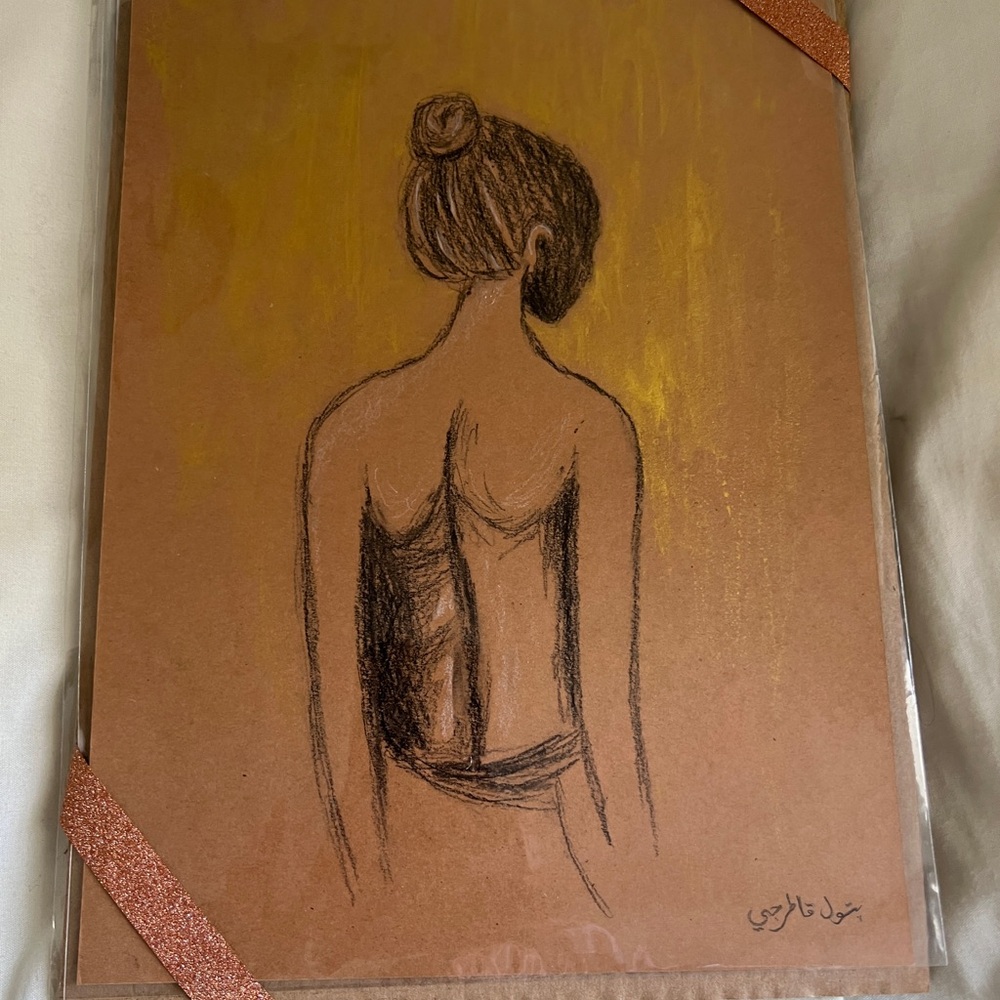 Hand drawn Female Silhouette